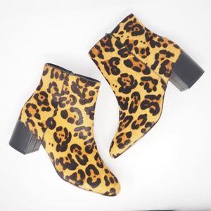 Urban Outfitters Thelma Leopard Ankle Boots 9
